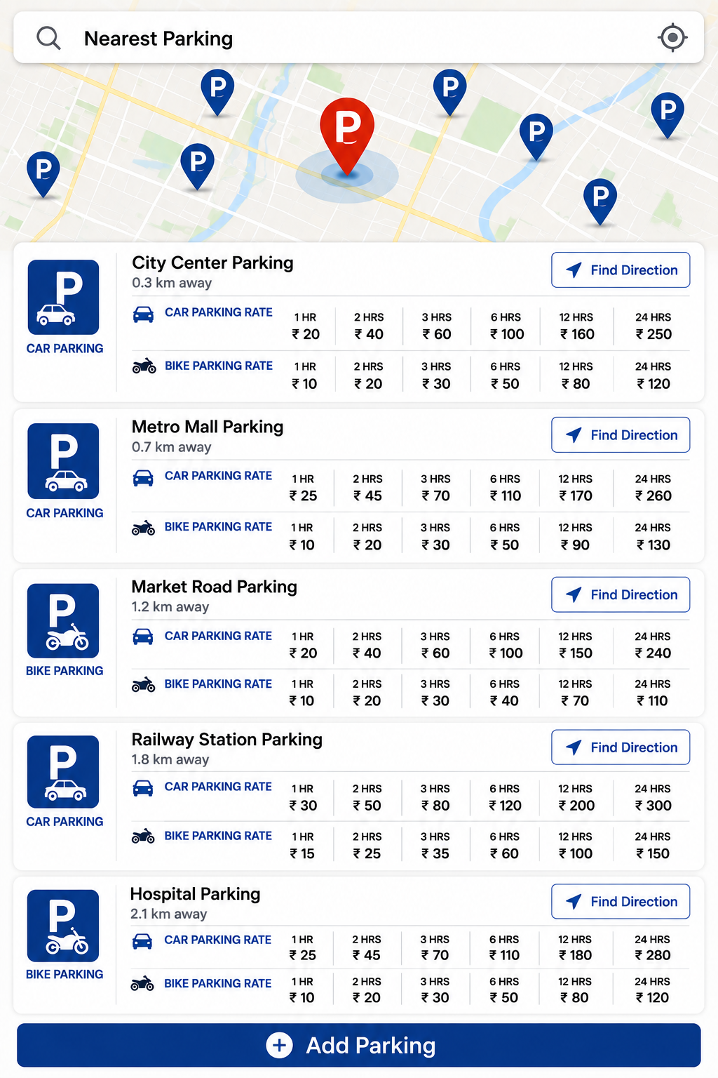 QR BELL- NEAR BY PARKING