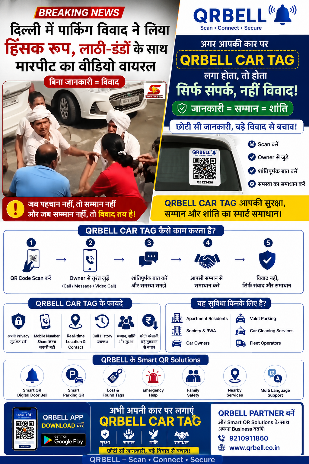 QRBELL-DELHI PARKING FIGHT